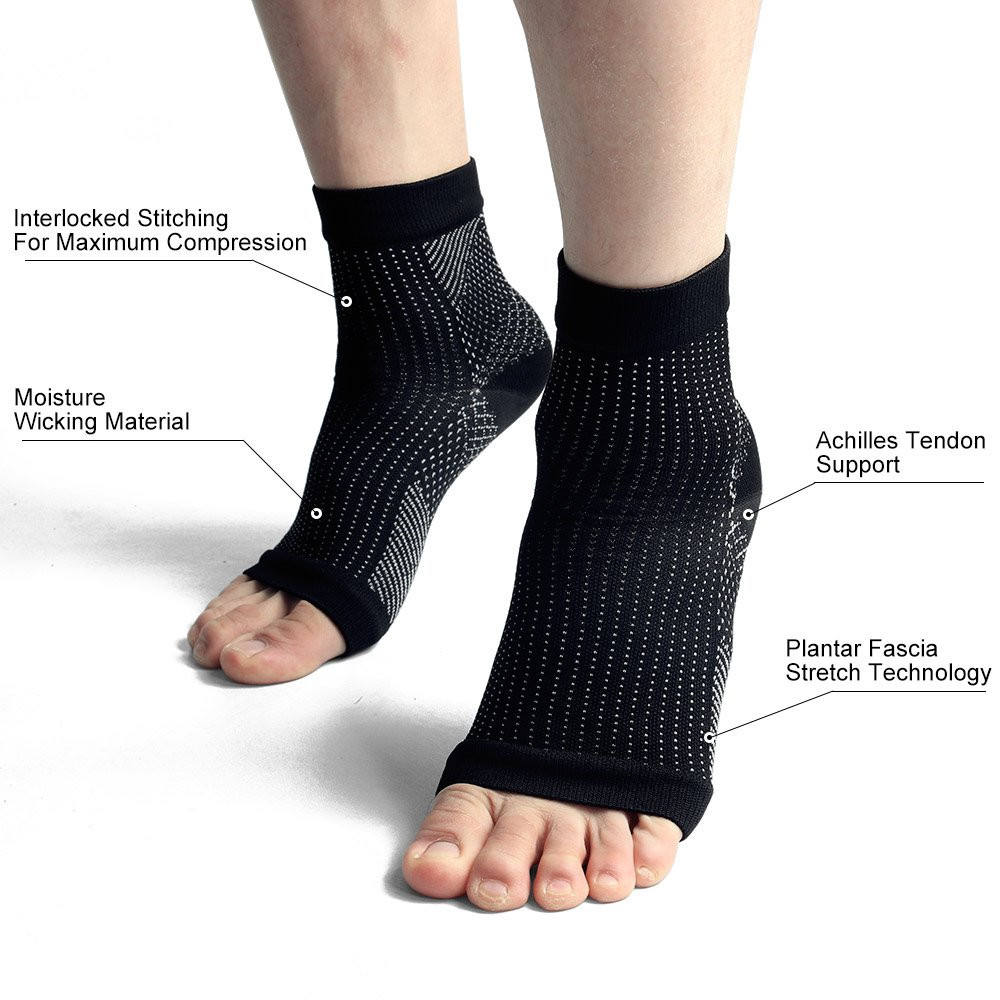 Compression Arch Support & Heel Relief Socks