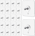 Heavy Duty Adhesive Wall Screw Hooks (Pack of 12)