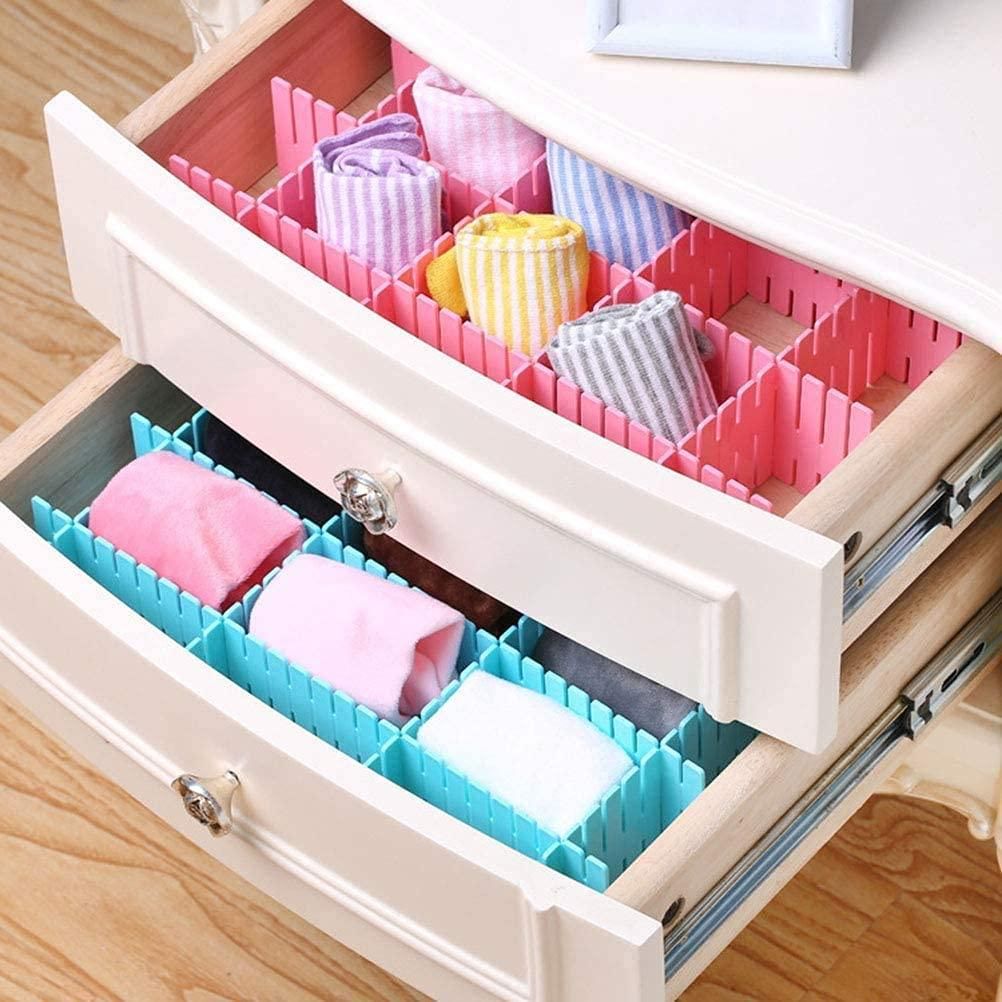 8-Piece Adjustable Drawer Organizer Dividers