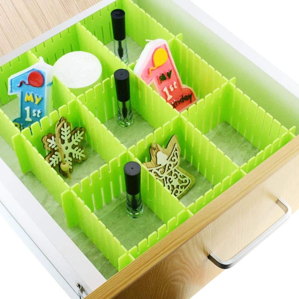 8-Piece Adjustable Drawer Organizer Dividers