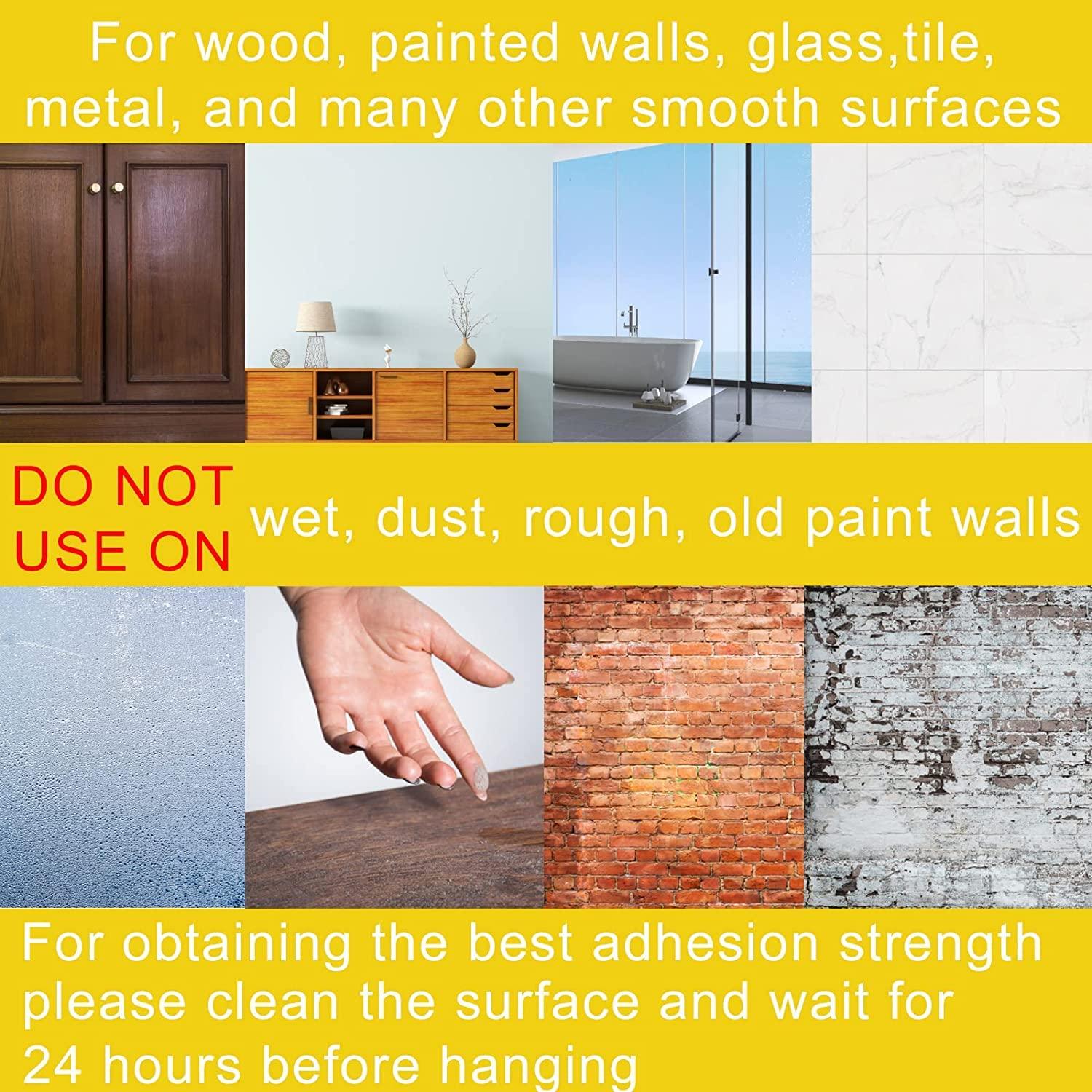 Heavy Duty Adhesive Wall Screw Hooks (Pack of 12)