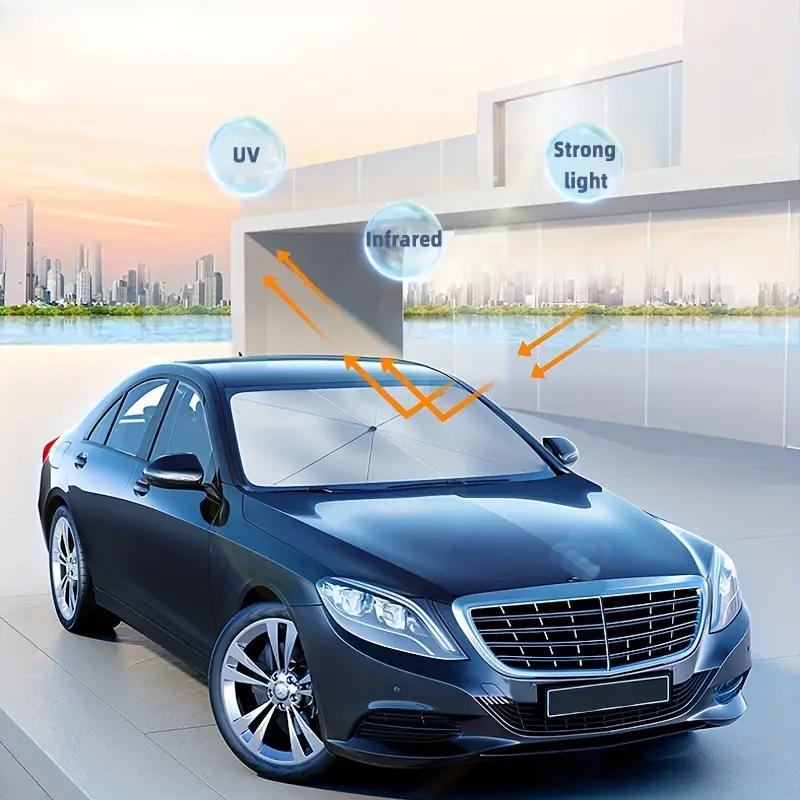 Foldable Car Windshield Sun Shade Umbrella