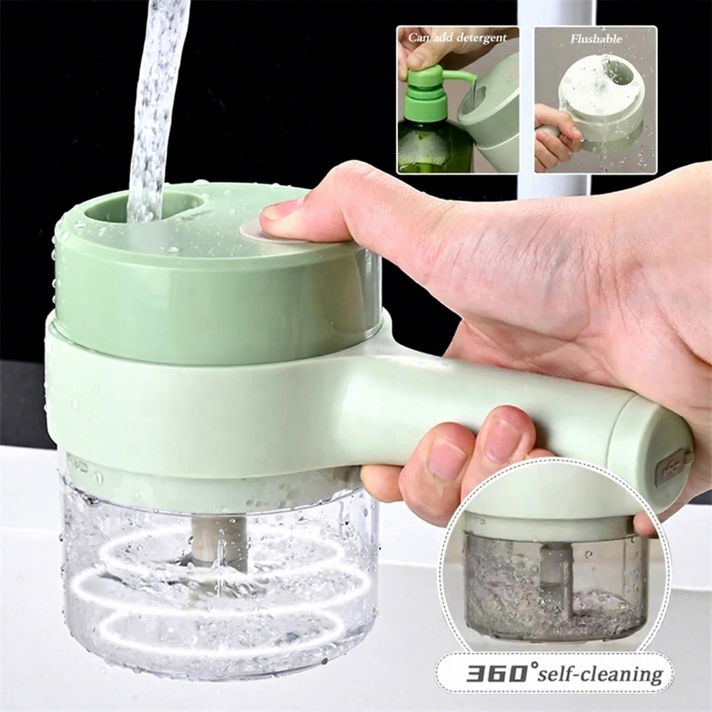 4-in-1 Portable Electric Vegetable Cutter