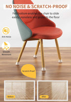 Universal Silicone Chair Leg Protectors with Felt