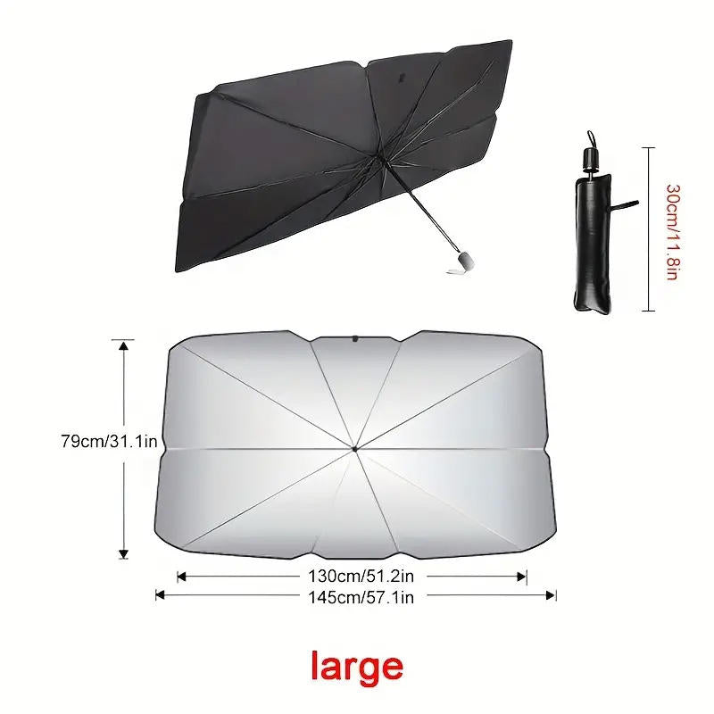 Foldable Car Windshield Sun Shade Umbrella
