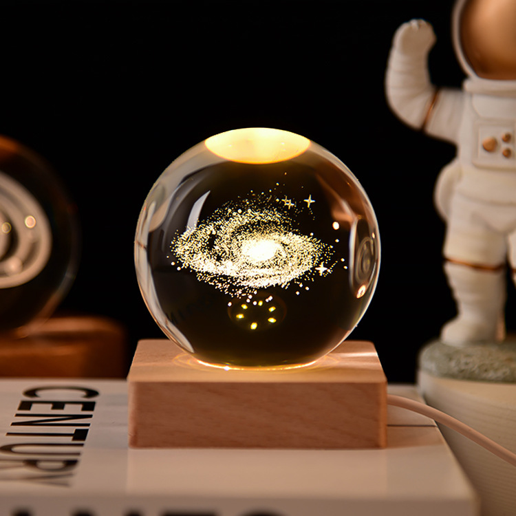 3D Crystal Galaxy Ball Lamp