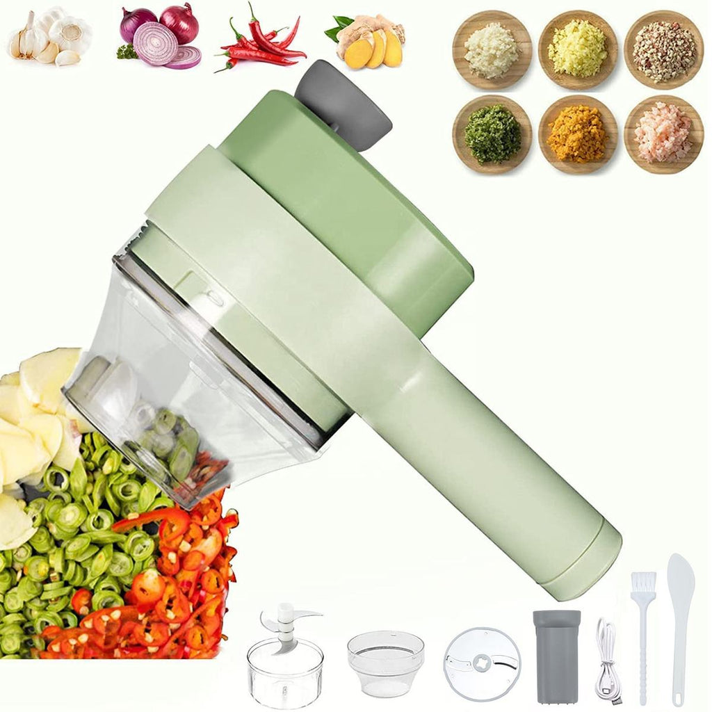 4-in-1 Portable Electric Vegetable Cutter