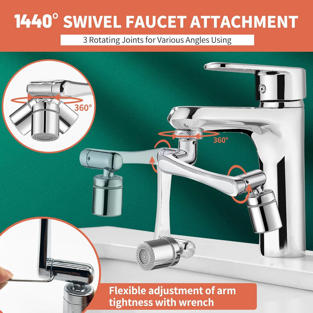 360° Rotating 2-Mode Splash Filter Faucet