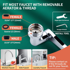 360° Rotating 2-Mode Splash Filter Faucet