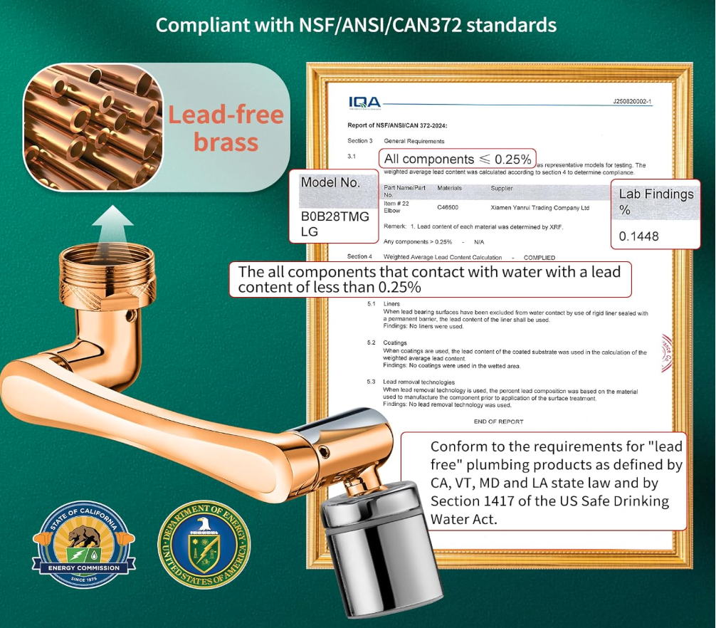 360° Rotating 2-Mode Splash Filter Faucet