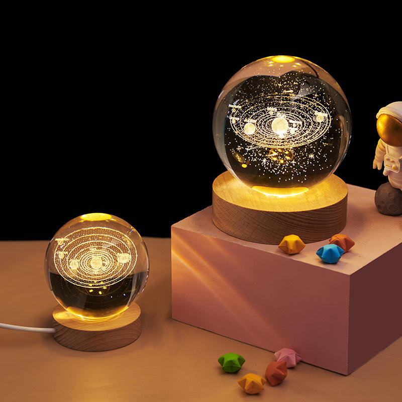 3D Crystal Galaxy Ball Lamp