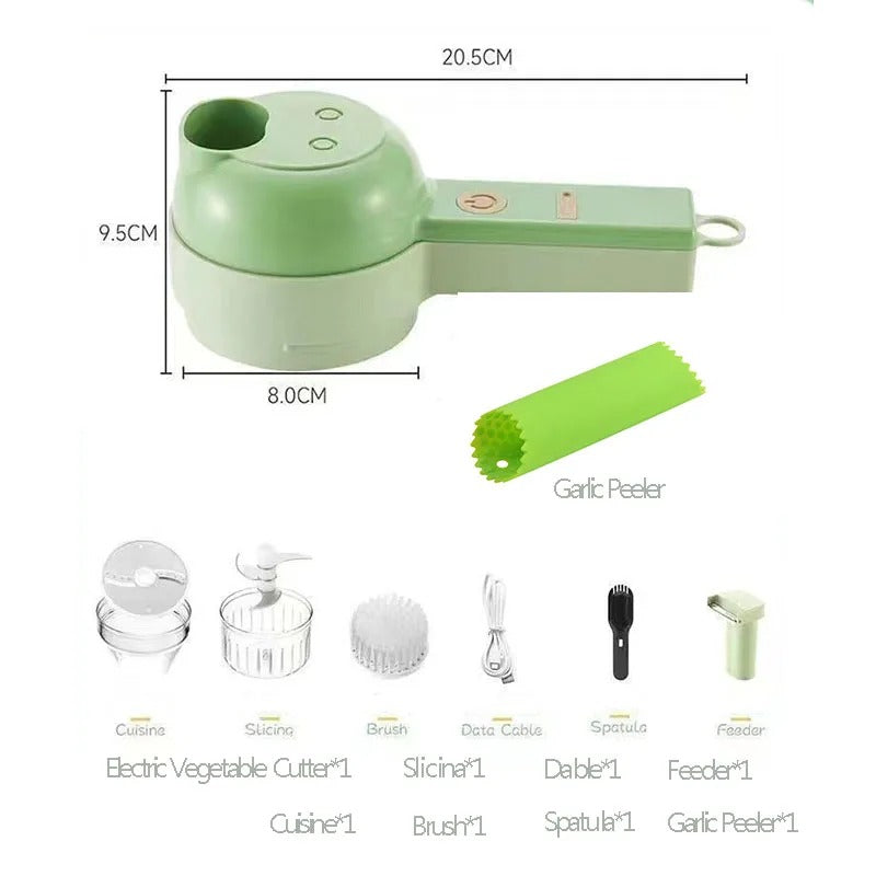 4-in-1 Portable Electric Vegetable Cutter