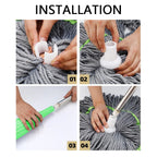 360° Rotating Hand-Free Floor Cleaner