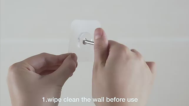 Heavy Duty Adhesive Wall Screw Hooks (Pack of 12)